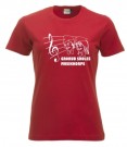 T-skjorte Dame Hvit logo Grorud Skoles Musikkorps thumbnail